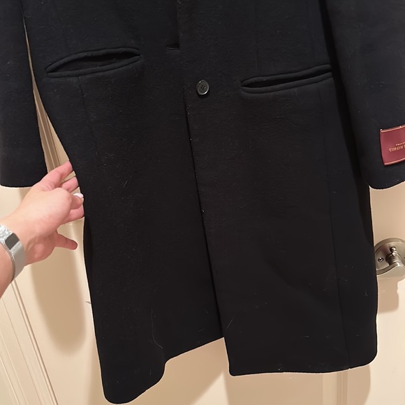 Aritzia Babaton Pea Wool Coat Black - Picture 5 of 7